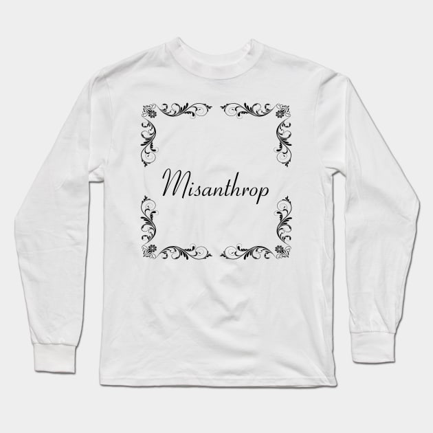 Schnoerkel - Misanthrop Long Sleeve T-Shirt by OboShirts